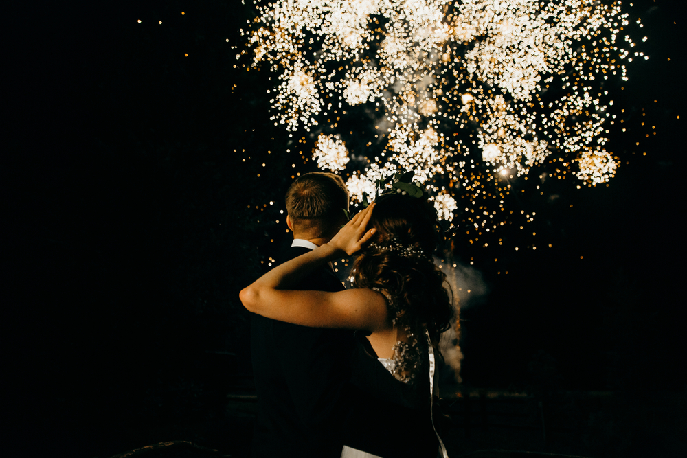 wedding fireworks displays